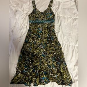 Earth tone Madison Leigh flowy floaral dress